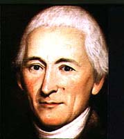 Charles Thomson at about age 52. Portrait by Charles Willson Peale (c. 1781).