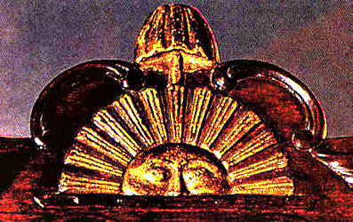 Rising Sun on the chair in which George Washington sat while serving as�President of the Constitutional Conventionon